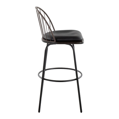 Majestic Office Furniture Claire 30" Fixed-Height Barstool - Set of 2