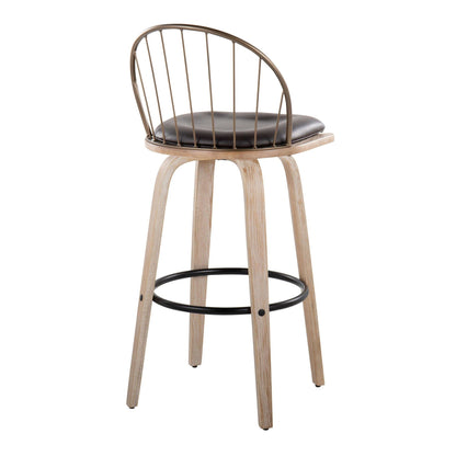 Majestic Office Furniture 30" Fixed-Height Barstool - Set of 2