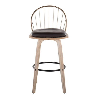 Majestic Office Furniture 30" Fixed-Height Barstool - Set of 2