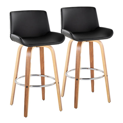 Majestic Office Furniture 30" Fixed-Height Barstool - Set of 2