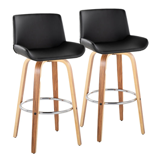 Majestic Office Furniture 30" Fixed-Height Barstool - Set of 2