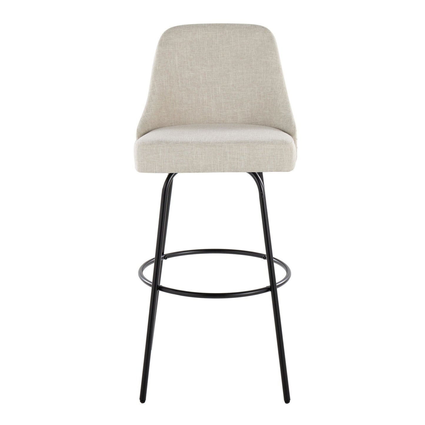 Majestic Office Furniture Marcel 30" Fixed-Height Barstool - Set of 2