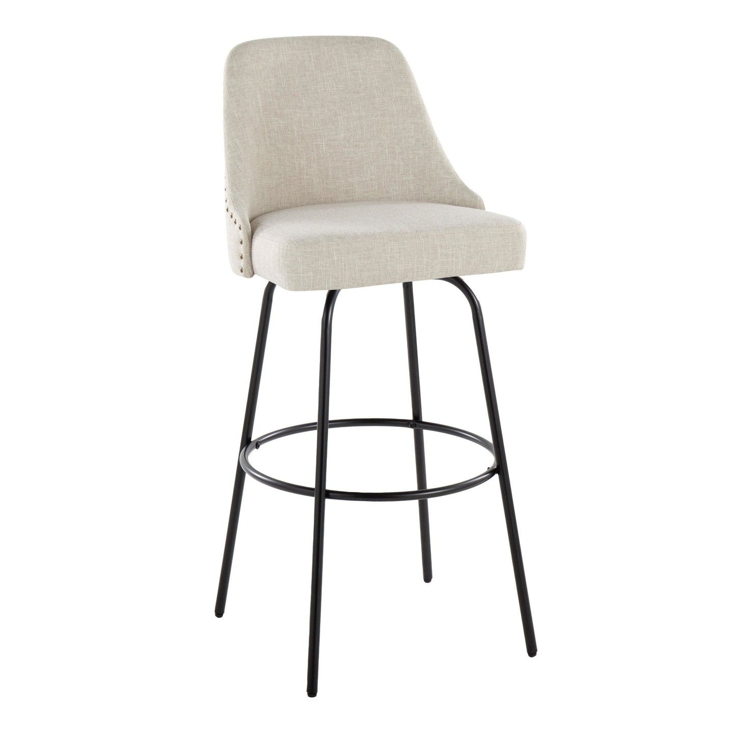 Majestic Office Furniture Marcel 30" Fixed-Height Barstool - Set of 2