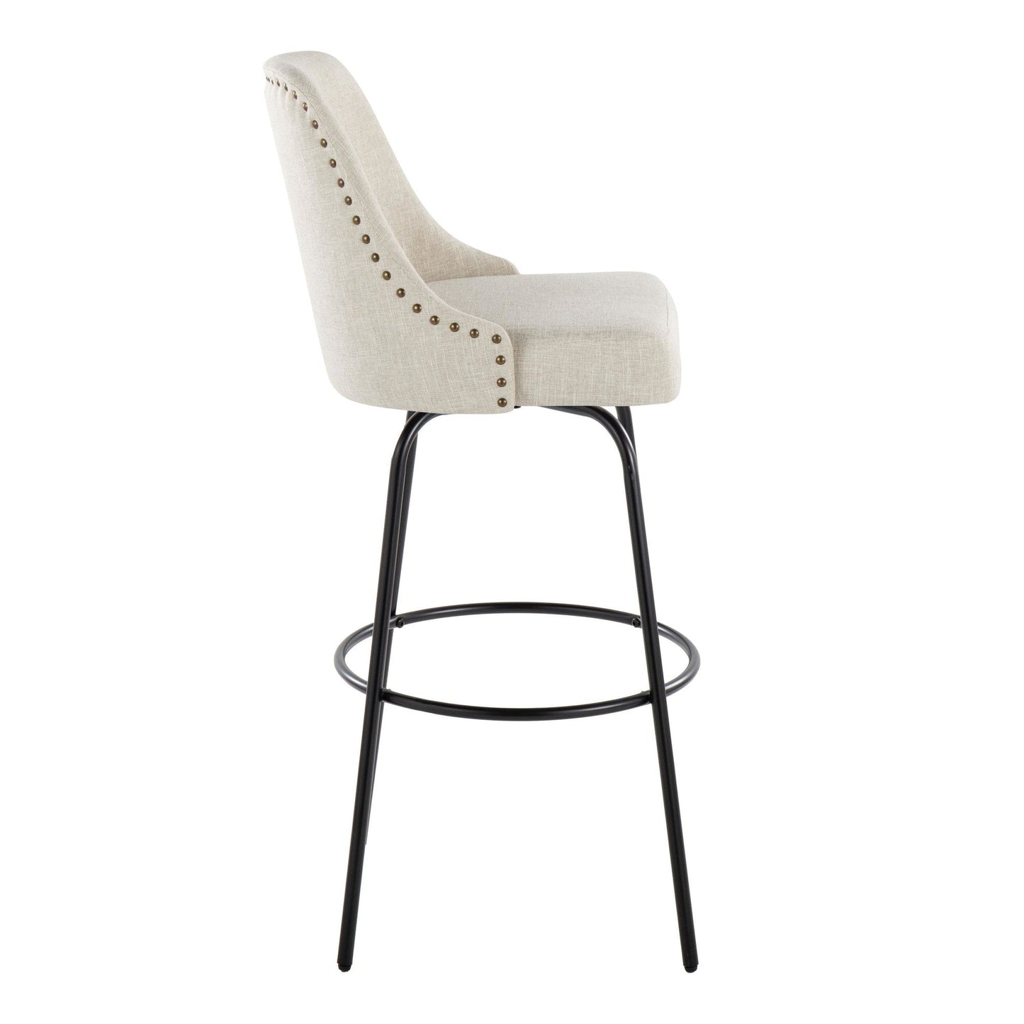 Majestic Office Furniture Marcel 30" Fixed-Height Barstool - Set of 2