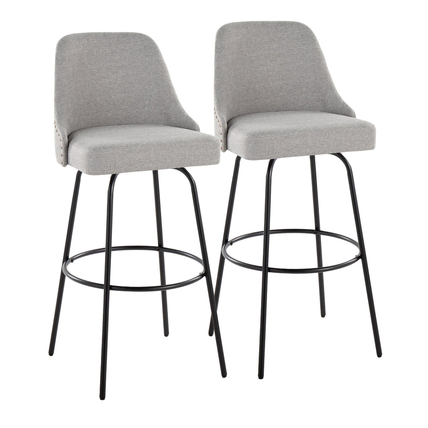 Majestic Office Furniture Marcel 30" Fixed-Height Barstool - Set of 2
