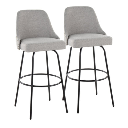 Majestic Office Furniture Marcel 30" Fixed-Height Barstool - Set of 2