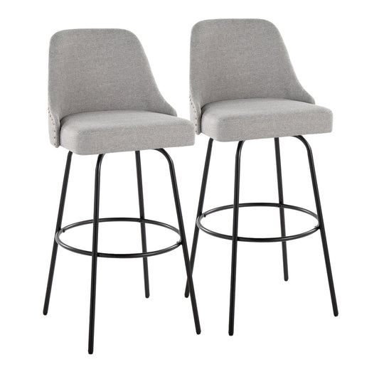 Majestic Office Furniture Marcel 30" Fixed-Height Barstool - Set of 2