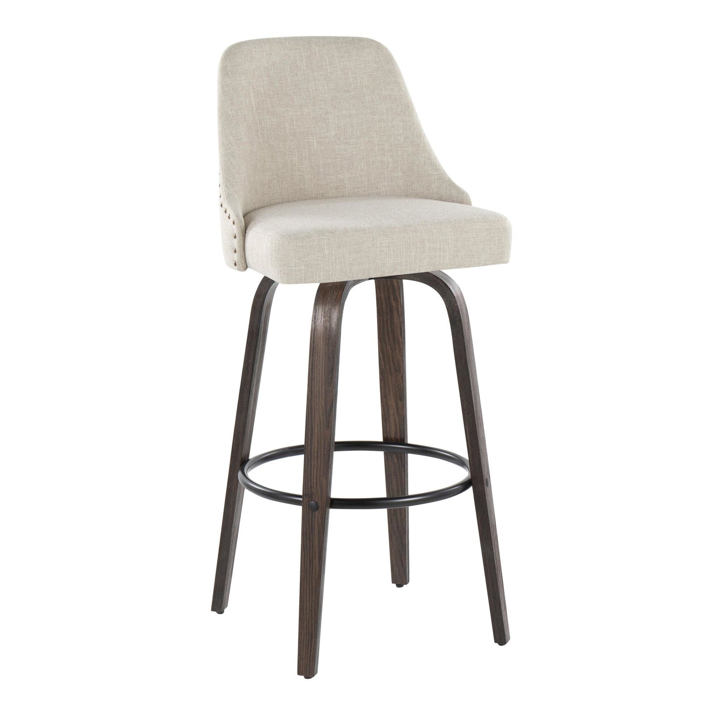 Majestic Office Furniture Marcel 30" Fixed-Height Barstool - Set of 2