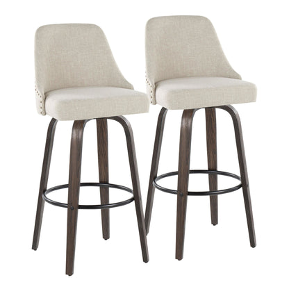 Majestic Office Furniture Marcel 30" Fixed-Height Barstool - Set of 2