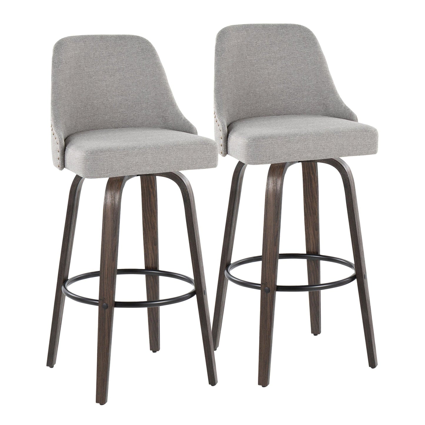 Majestic Office Furniture Marcel 30" Fixed-Height Barstool - Set of 2