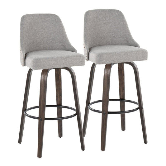 Majestic Office Furniture Marcel 30" Fixed-Height Barstool - Set of 2
