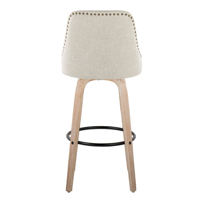 Majestic Office Furniture Marcel 30" Fixed-Height Barstool - Set of 2