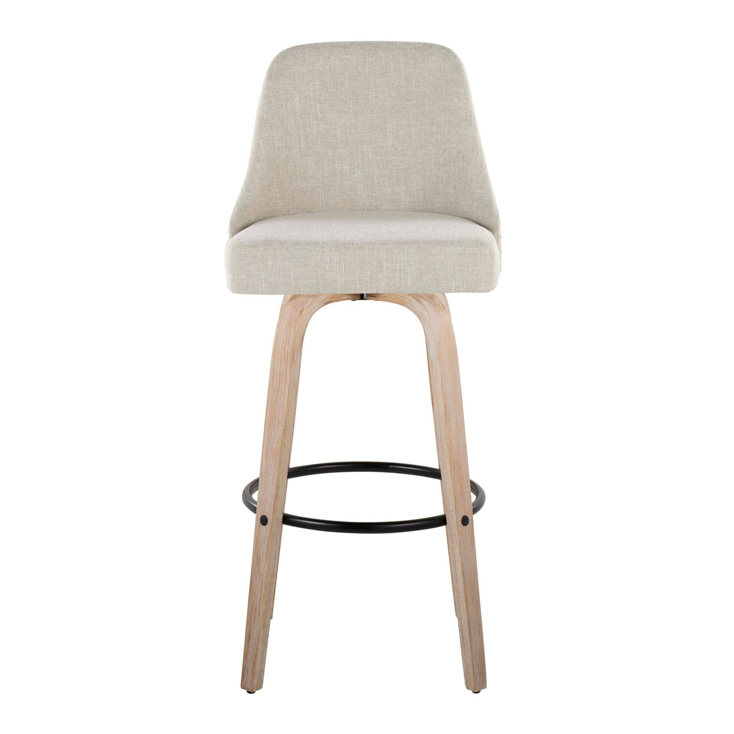Majestic Office Furniture Marcel 30" Fixed-Height Barstool - Set of 2