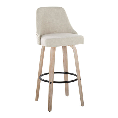 Majestic Office Furniture Marcel 30" Fixed-Height Barstool - Set of 2