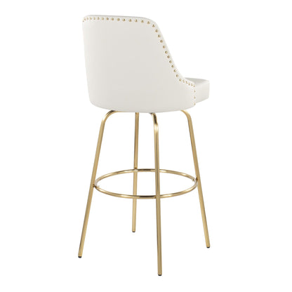 Majestic Office Furniture Marcel 30" Fixed-Height Barstool - Set of 2
