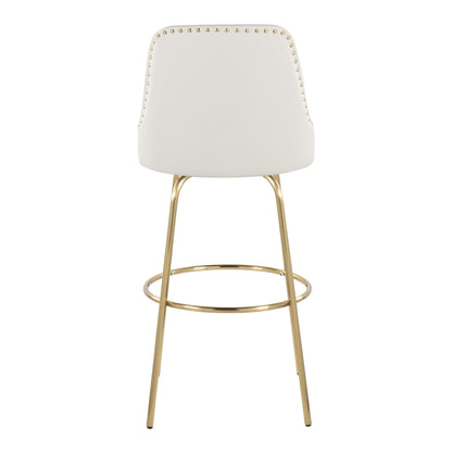 Majestic Office Furniture Marcel 30" Fixed-Height Barstool - Set of 2