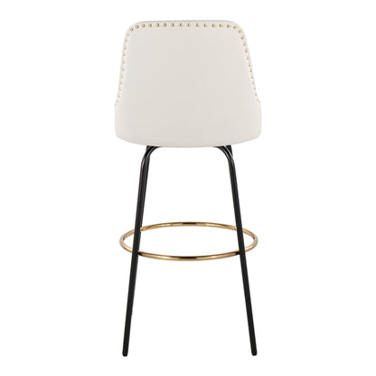 Majestic Office Furniture Marcel 30" Fixed-Height Barstool - Set of 2