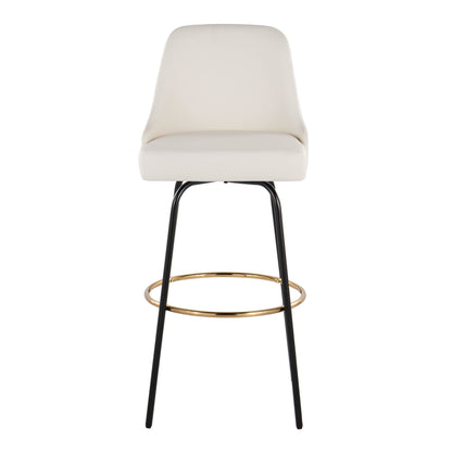 Majestic Office Furniture Marcel 30" Fixed-Height Barstool - Set of 2