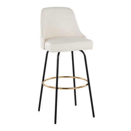 Majestic Office Furniture Marcel 30" Fixed-Height Barstool - Set of 2