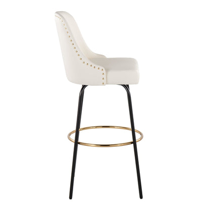 Majestic Office Furniture Marcel 30" Fixed-Height Barstool - Set of 2