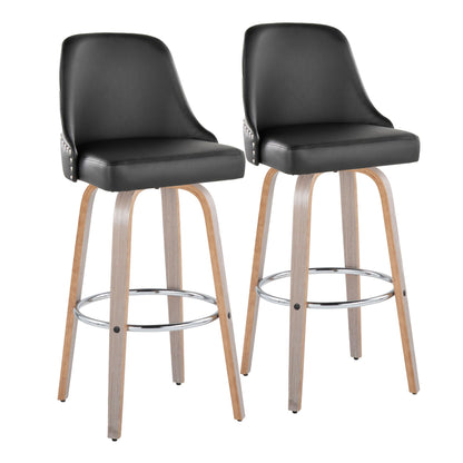 Majestic Office Furniture Marcel 30" Fixed-Height Barstool - Set of 2