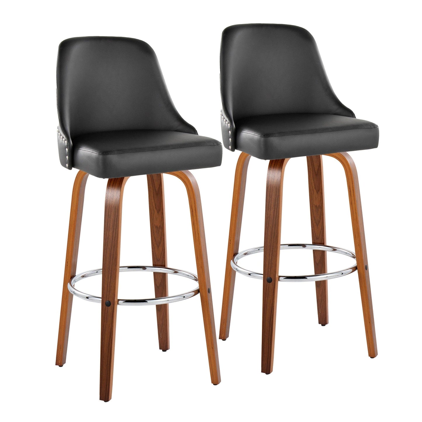Majestic Office Furniture Marcel 30" Fixed-Height Barstool - Set of 2