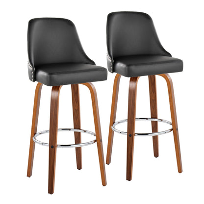 Majestic Office Furniture Marcel 30" Fixed-Height Barstool - Set of 2