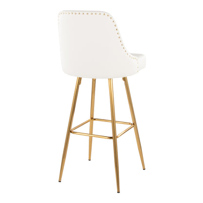Majestic Office Furniture Marcel 30" Fixed-Height Barstool - Set of 2