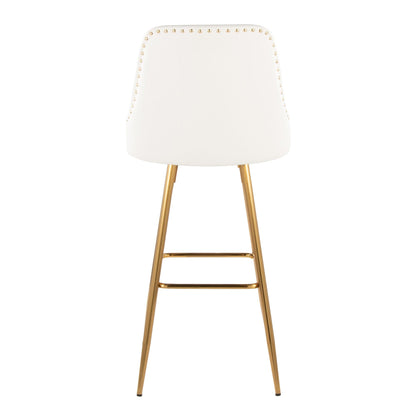 Majestic Office Furniture Marcel 30" Fixed-Height Barstool - Set of 2