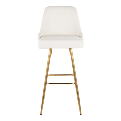 Majestic Office Furniture Marcel 30" Fixed-Height Barstool - Set of 2