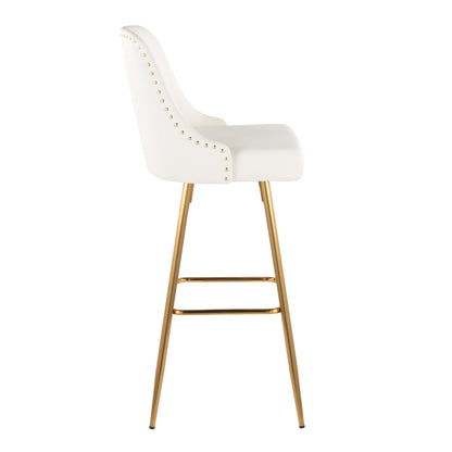 Majestic Office Furniture Marcel 30" Fixed-Height Barstool - Set of 2