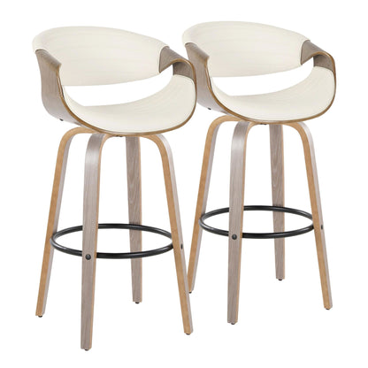 Majestic Office Furniture 30" Fixed-Height Barstool - Set of 2