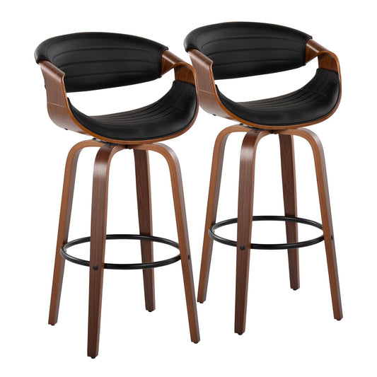 Majestic Office Furniture 30" Fixed-Height Barstool - Set of 2