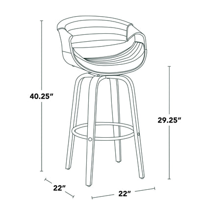 Majestic Office Furniture 30" Fixed-Height Barstool - Set of 2