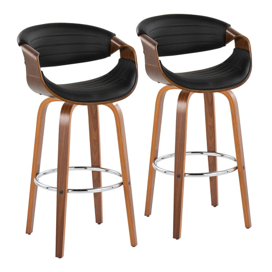 Majestic Office Furniture 30" Fixed-Height Barstool - Set of 2