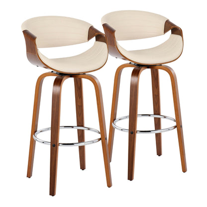 Majestic Office Furniture 30" Fixed-Height Barstool - Set of 2