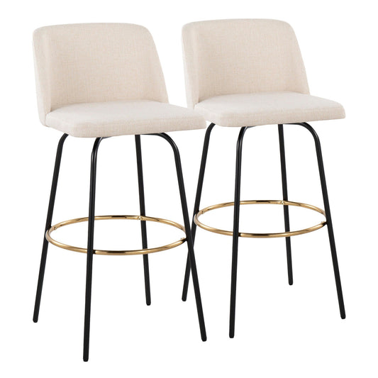 Majestic Office Furniture 30" Fixed-Height Barstool - Set of 2