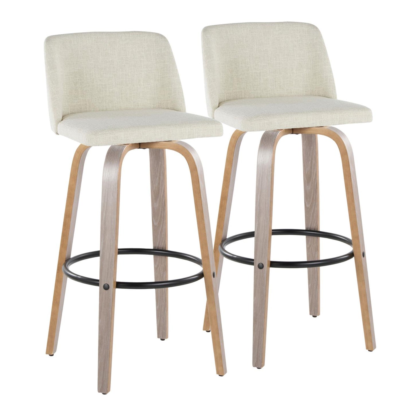 Majestic Office Furniture 30" Fixed-Height Barstool - Set of 2