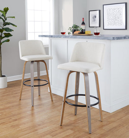 Majestic Office Furniture 30" Fixed-Height Barstool - Set of 2