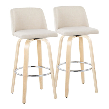Majestic Office Furniture 30" Fixed-Height Barstool - Set of 2