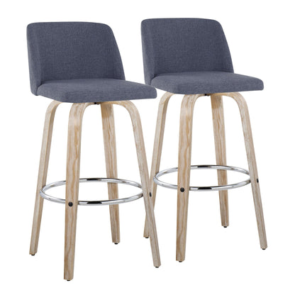 Majestic Office Furniture 30" Fixed-Height Barstool - Set of 2