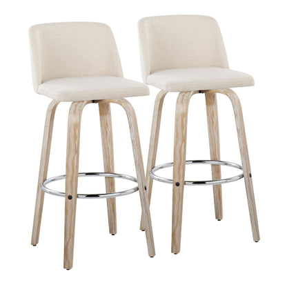 Majestic Office Furniture 30" Fixed-Height Barstool - Set of 2