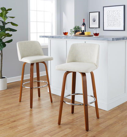 Majestic Office Furniture 30" Fixed-Height Barstool - Set of 2