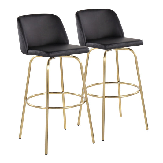 Majestic Office Furniture 30" Fixed-Height Barstool - Set of 2