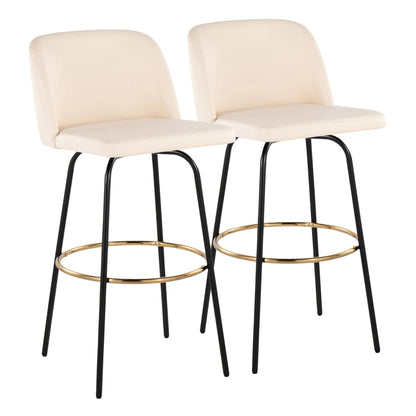 Majestic Office Furniture 30" Fixed-Height Barstool - Set of 2
