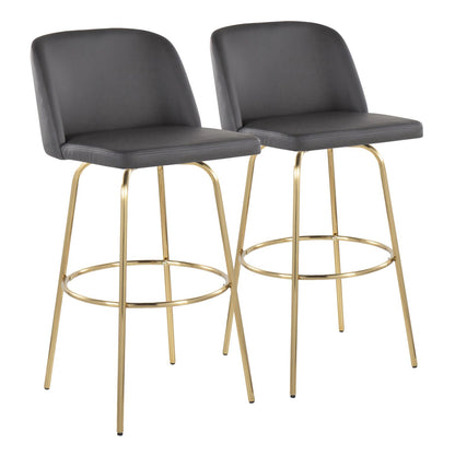 Majestic Office Furniture 30" Fixed-Height Barstool - Set of 2