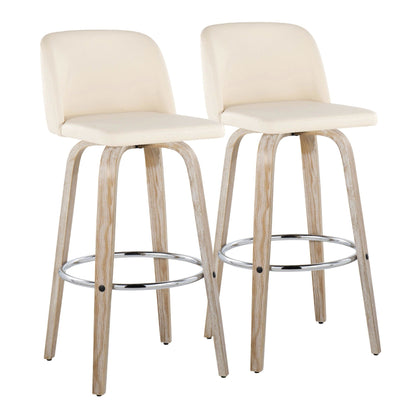 Majestic Office Furniture 30" Fixed-Height Barstool - Set of 2