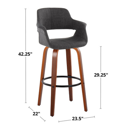 Majestic Office Furniture Flair 30" Fixed-Height Barstool - Set of 2