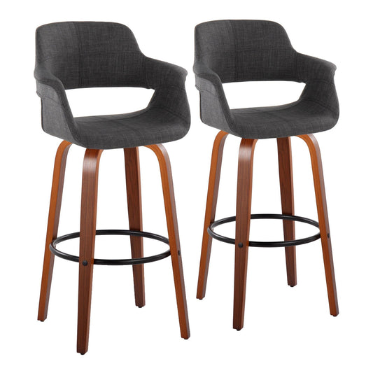 Majestic Office Furniture Flair 30" Fixed-Height Barstool - Set of 2
