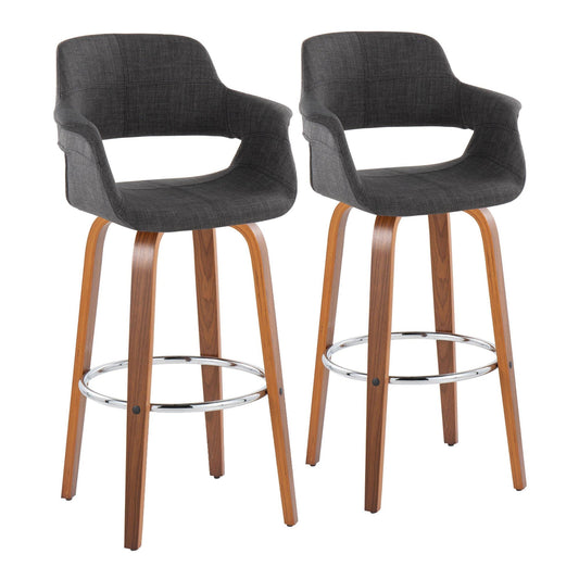 Majestic Office Furniture Flair 30" Fixed-Height Barstool - Set of 2